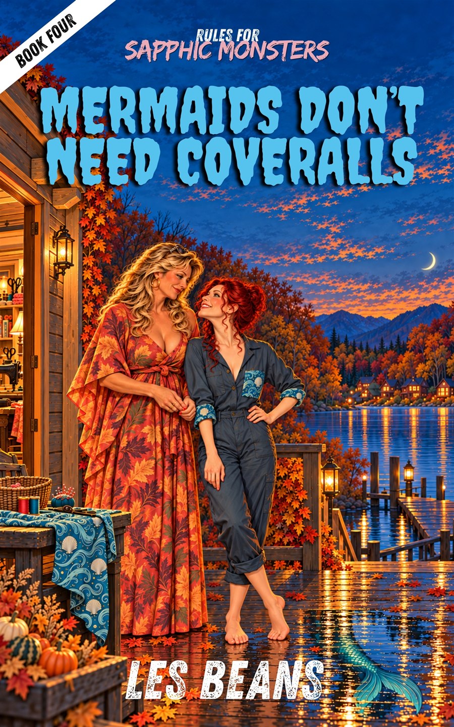Cover of Mermaids Don't Need Coveralls by Les Beans